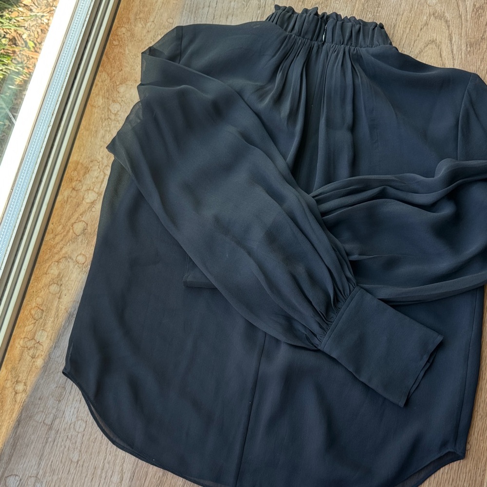 Frame Black Ruffled Blouse - Picture 5 of 5